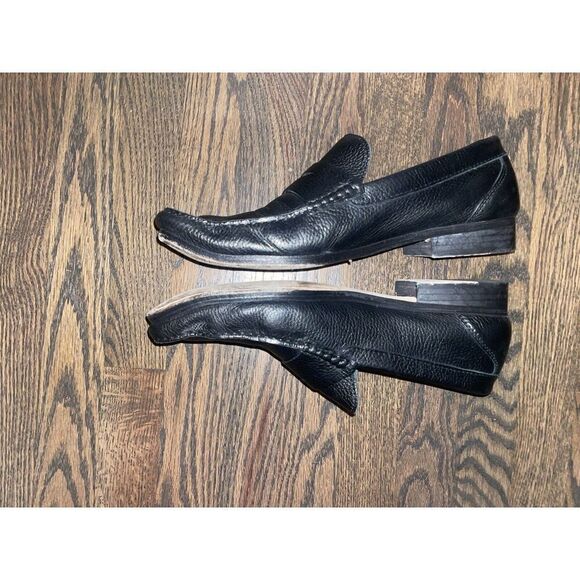 Sandro Moscoloni Segovia Pebble Leather Loafer Shoes Casual Mens‎ 11 D Black main image 7
